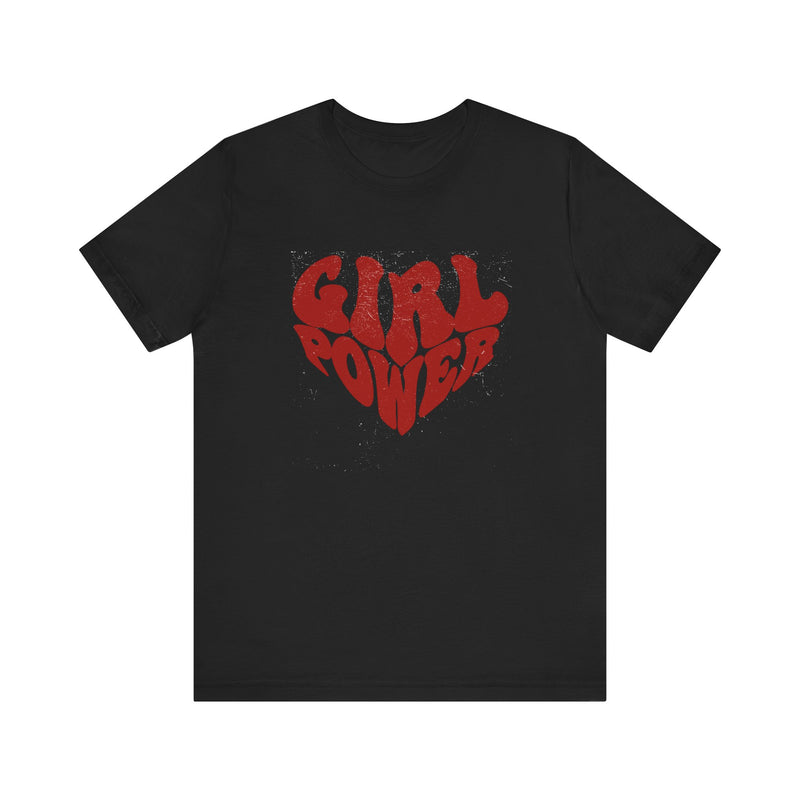 Girl Power Red Hearth T-shirt