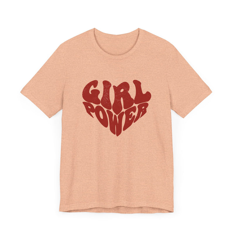 Girl Power Red Hearth T-shirt