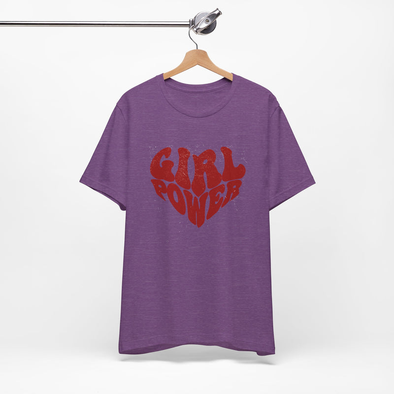 Girl Power Red Hearth T-shirt