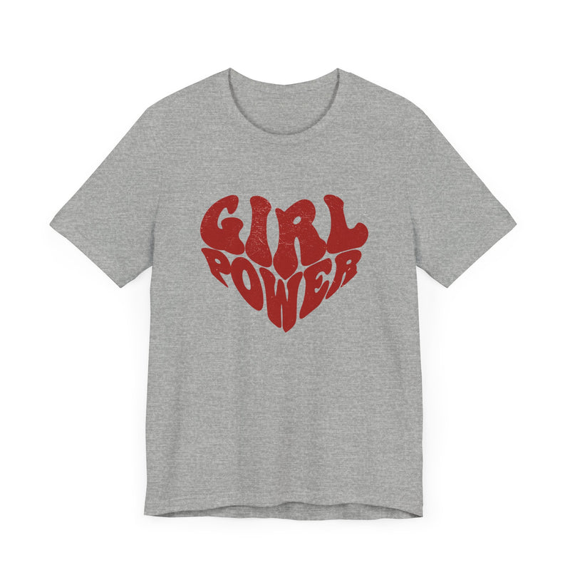 Girl Power Red Hearth T-shirt