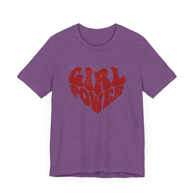 Girl Power Red Hearth T-shirt