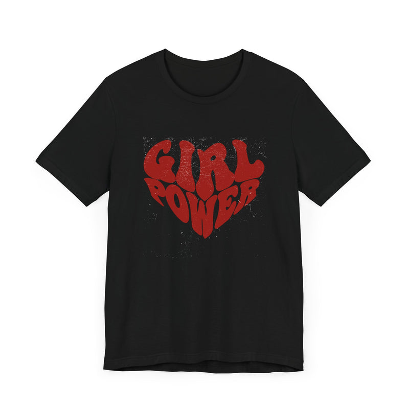 Girl Power Red Hearth T-shirt