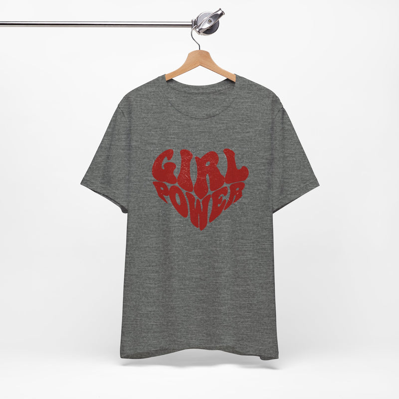 Girl Power Red Hearth T-shirt