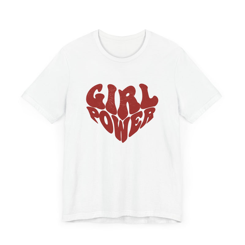 Girl Power Red Hearth T-shirt