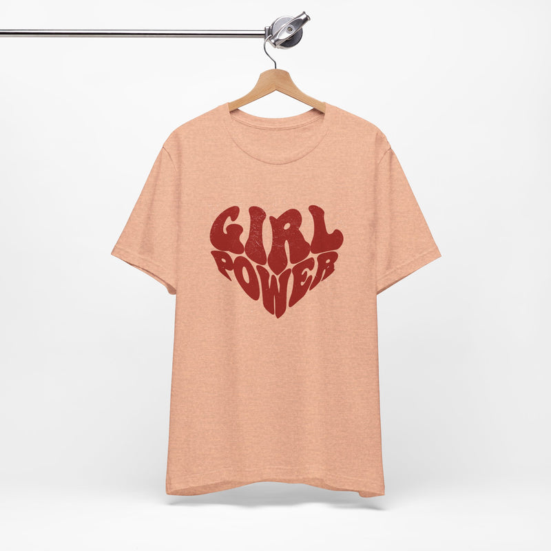 Girl Power Red Hearth T-shirt