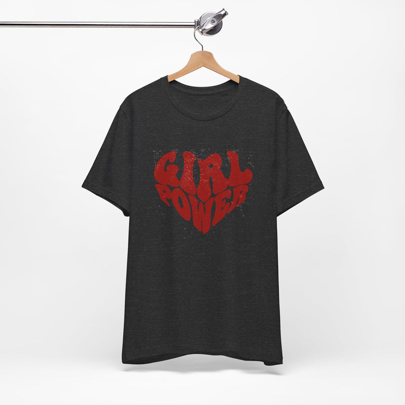 Girl Power Red Hearth T-shirt