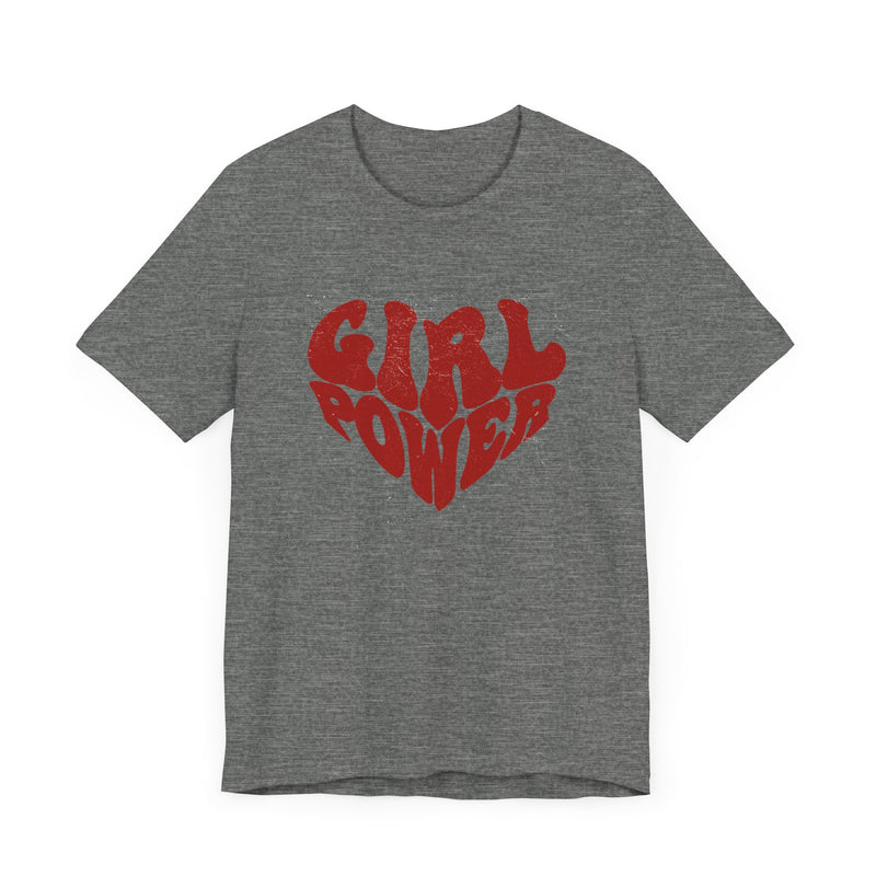 Girl Power Red Hearth T-shirt