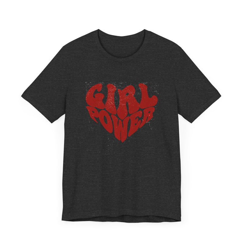 Girl Power Red Hearth T-shirt