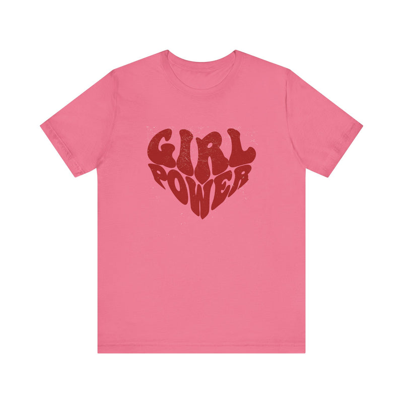 Girl Power Red Hearth T-shirt