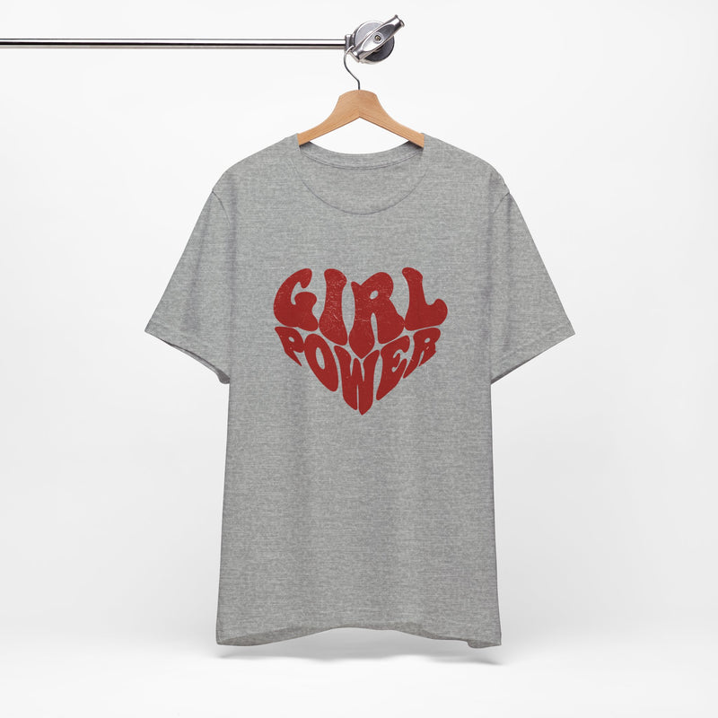 Girl Power Red Hearth T-shirt