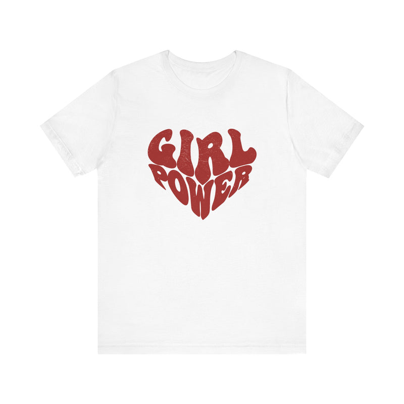 Girl Power Red Hearth T-shirt